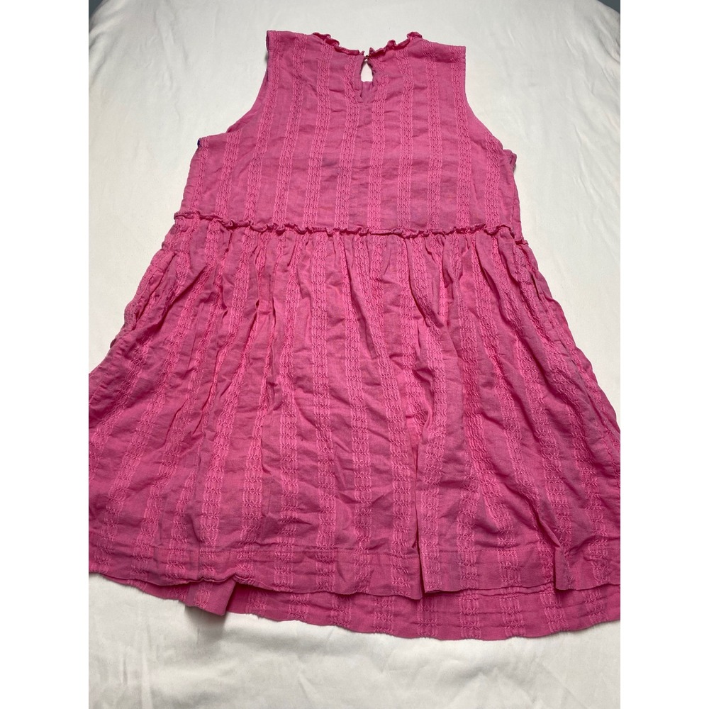 Draper James RSVP Pink Textured Dobby Stripe Ruffle Mini Dress Womens XL - Picture 3 of 8